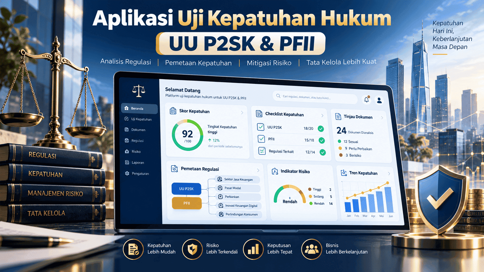 Aplikasi Uji Kepatuhan Hukum UU P2SK dan PFII